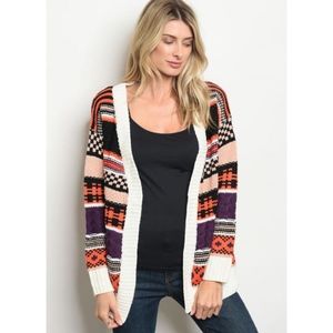 **CLEARANCE** Chunky Multi-colored Cardigan